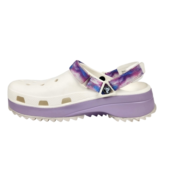 CROCS Classic Hiker Platform White Lavender Clogs Men's Size 12 - Picture 5 of 12